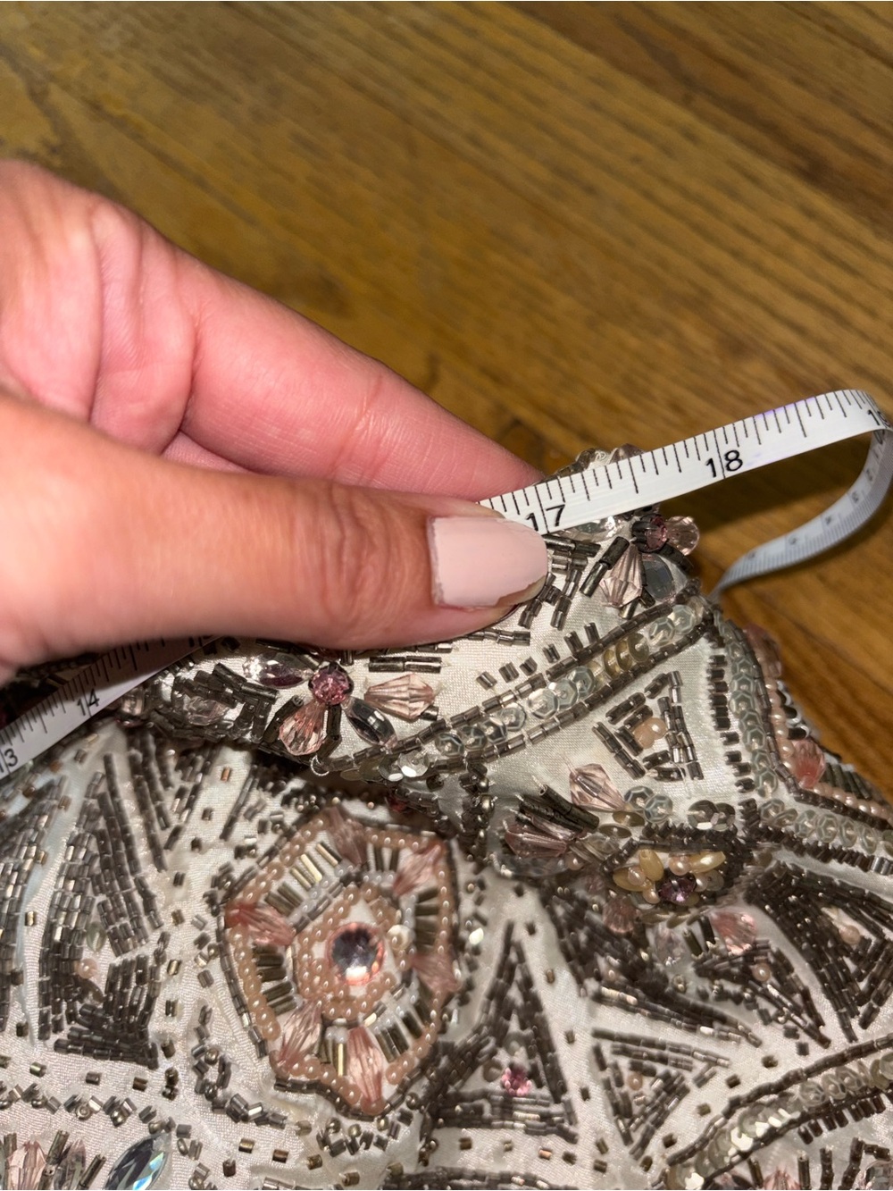 Sue Wong Nocturne Beaded Silk Chiffon Mini Dress - Picture 14 of 14